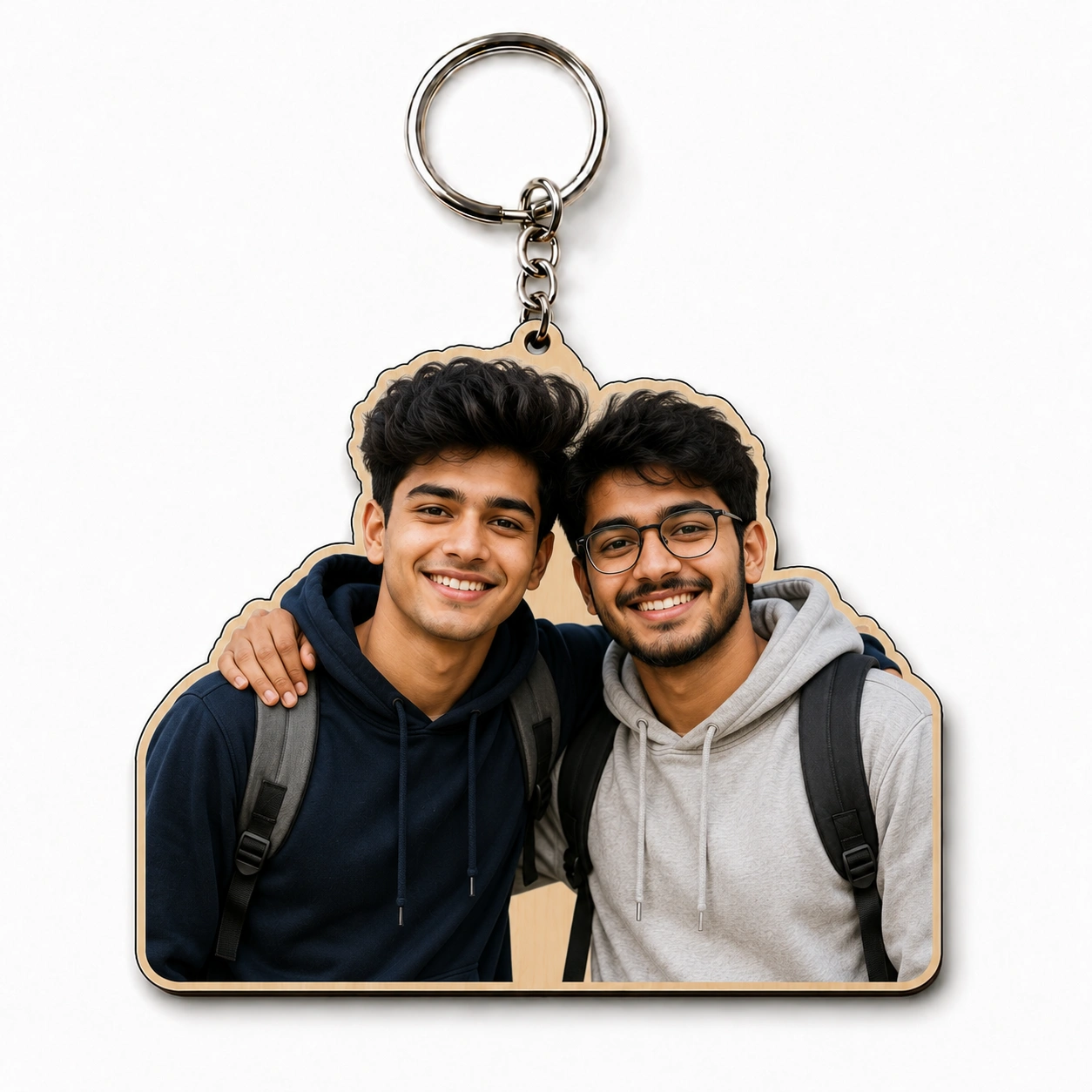 Personalized Friendship Photo Keychain